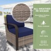 EAGLE PEAK Coastal Vista Patio Chair with Cushions, Outdoor Ratten Wicker Lounge Chair with Deep Seating - 4 of 4