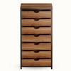 SKRAN 7-Drawer Storage Dresser Cabinet with Wheels Industrial Storage Drawer Organizer Cart,Mobile Drawer for Office, Bedroom, Entryway, Living Room - 3 of 4