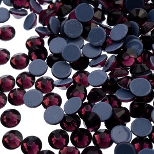 Crystal Lane DIY 1440 Pieces SS20 (4.7mm) Amethyst Glass Flat Back Hotfix Rhinestones for Arts and Crafts - 1 of 4