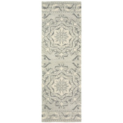Oriental Weavers Craft 93001 Ash/ Ivory Indoor Area Rug - 2'6" x 8'