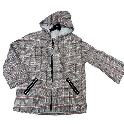 Women's Wo's Plaid Hooded Zip Up Jacket - Wild Honey