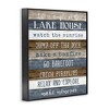 Stupell Industries Life Is Simple Lake House List Framed Giclee Art - 2 of 4