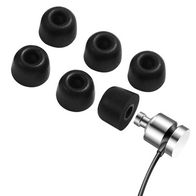 Insten 3 Pairs Memory Foam Replacement Ear Tips for All 5-6mm Nozzle Earphones/True Wireless Earbuds/In-Ear Headphones with Storage Box (M)
