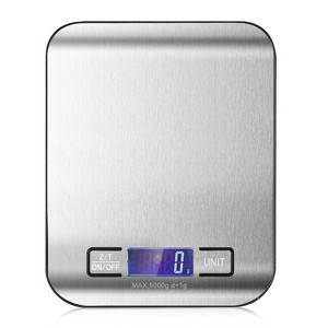 Garnen Food Scale Digital Kitchen Scale, 1g-5kg Food Scales for Kitchen in Grams Ounces, Gram Scale Stainless Steel for Food Baking Cooking Meal Prep - 1 of 4