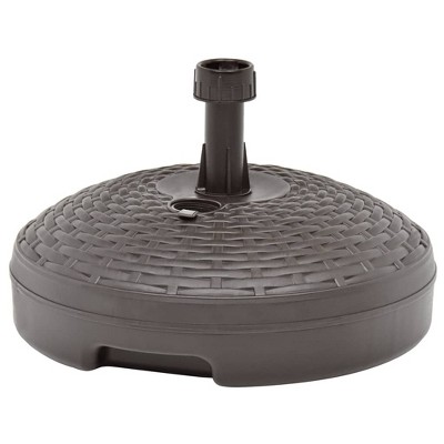 VidaXL Umbrella Base Sand/Water Filled 5.3 gal Brown Plastic Rattan