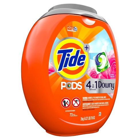 Tide Pods With Downy Laundry Detergent Pacs April Fresh 73ct Target