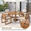 Lycvki 5-Piece Outdoor Patio Dining Set with Four Armchairs and Cushioned Table for Garden - 4 of 4