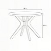 Cross Leg Round Dining Table (38in x 38in / 966mm xm 966m) - 4 of 4