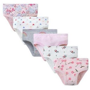Girls 6 Pack Underwears Ultra Smooth and Soft Cotton - 1 of 4