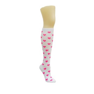 Heart Patterned Knee High Socks from the Sock Panda (Women's Sizes, Adult Medium) - 1 of 3