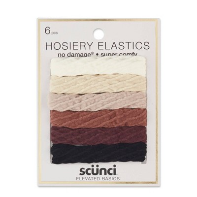 scunci Hosiery Elastics - 6pk