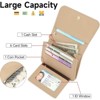 Clotth Womens Wallet RFID Blocking Slim Wallet for Women - Floral Vegan Leather Card Holder w/ 6 Slots, ID Window & Keychain - 3 of 4