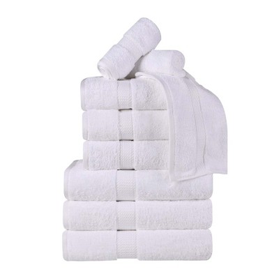 Premium Cotton 800 GSM Heavyweight Plush Luxury 9 Piece Bathroom Towel Set,  Latte Brown - Blue Nile Mills