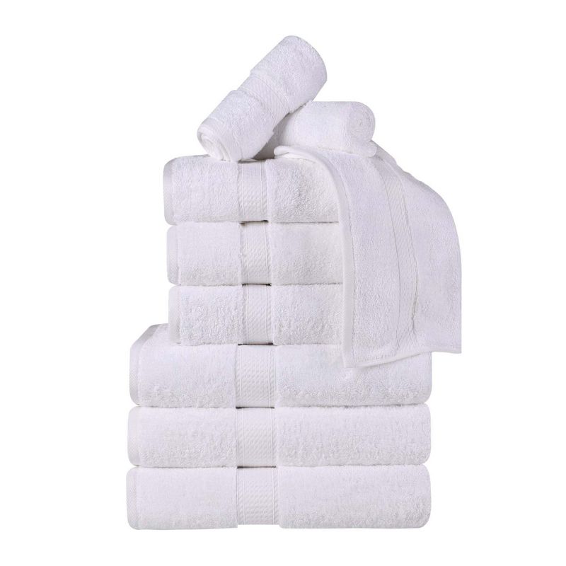 Premium Cotton 800 GSM Heavyweight Plush Luxury 9 Piece Bathroom Towel Set by Blue Nile Mills, 1 of 9