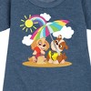 Girls' - Paw Patrol - Skye Rubble Beach Graphic Short Sleeve Fleece Dress - 2 of 4