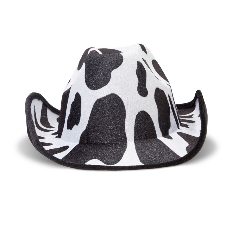 Zodaca 4 Pack Cow Print Cowboy Hat for Adults, One Size, 4 of 8