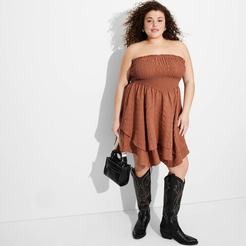 Women's Sleeveless Corset Fit & Flare Mini Dress - Wild Fable™ Magenta Xxl  : Target