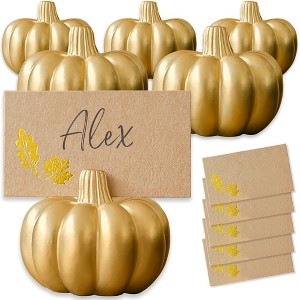 Kate Aspen Harvest Pumpkin Place Card Holder (Set of 6) - 1 of 4