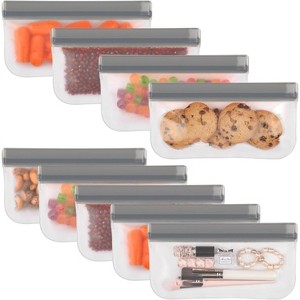 Reusable Gallon Freezer Bags, BPA Free, Extra Thick Leakproof Dishwasher Safe Food Storage Bags - 1 of 4