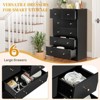 Karl Home 6-Drawer Large Dresser for Bedroom and Chest of Drawers with Sturdy Construction Wood Storage Organizer for Closet In Black - 4 of 4