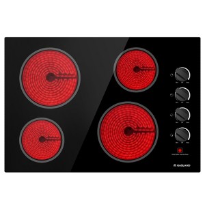GASLAND Pro CH77BS 30 Inches 4 Burners Built-in Ceramic Electric Cooktop, ETL, 240 V 6000 W, Knob Control - 1 of 4