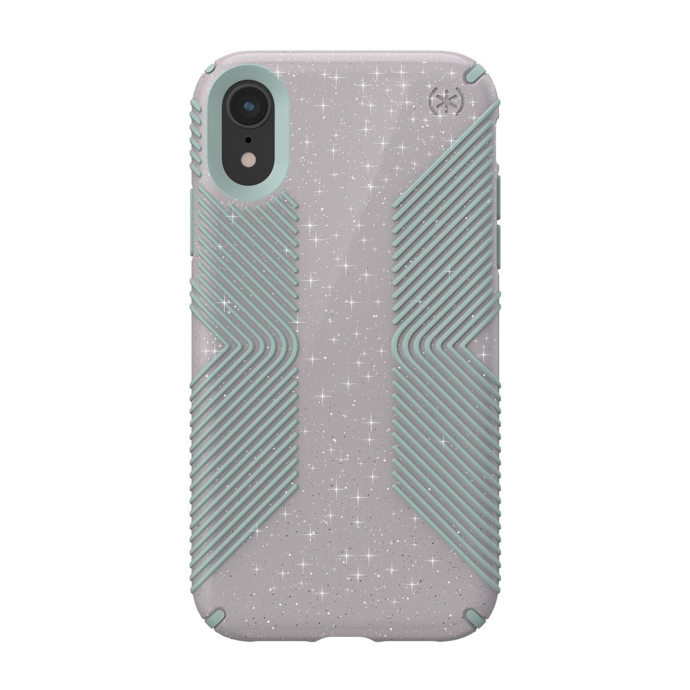 Speck Apple iPhone XR Presidio Grip + Glitter Case - Whitestone Gray (with Blue Glitter) was $39.99 now $19.99 (50.0% off)
