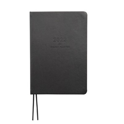 2021-22 Academic Planner A5 Weekly Vegan Black - Russell & Hazel