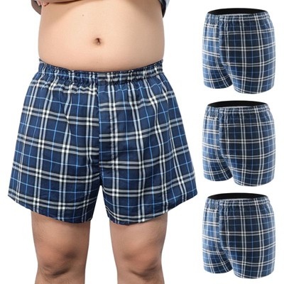 CARER 3-pack Washable Mens Incontinence Boxer Briefs Reusable Medium Absorbency Leak Proof Underwear for Men's Bladder Leakage