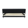 Queen Bed Frame Curve Design Faux Leather Upholstered Platform Bed Easy Assembly Bed Frame With LED Lighting Remote Control Platform Bed - 3 of 4