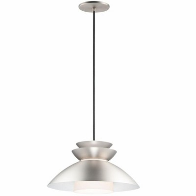Maxim Lighting Nordic 1 - Light Pendant in  Brushed Platinum