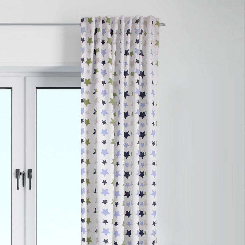 Bacati - Camo Air Cotton Printed Single Window Curtain Panel, 1 of 5