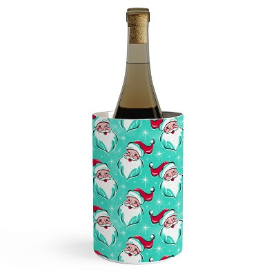 Heather Dutton Tis The Season Multi Pattern Aqua Wine Chiller - Deny Designs