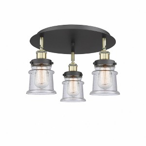 Canton - 3 Light Flush Mount In Industrial Style-9 Inches Tall and 17 Inches Wide - 1 of 1