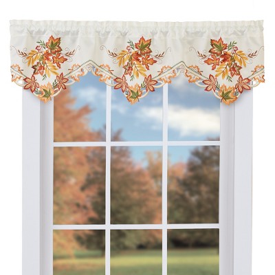 Collections Etc Embroidered Cutwork Fall Foliage Window Valance Target   GUEST C451950d 68c6 45e5 836e F681abb473cb