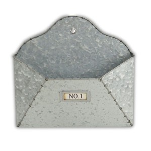 Cheung's Renato Galvanized Wall Hanging Letter Box - 1 of 4
