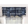 RLF Home Modern Design Classic Pulsar Regal Style Window Valance 50" x 17" Indigo - 2 of 4
