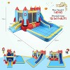 HOMDOX 146 x 132 x 81'' Kids Large Bounce House with Blower, Double Slide Inflatable Bounce Houses with Climbing Wall and Pool, Rocket Castle - 2 of 4