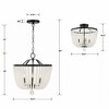 Crystorama Lighting Rylee 4 - Light Semi-Flush Mount in  Matte Black - 4 of 4