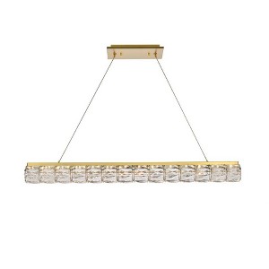 Elegant Lighting Valetta 1 - Light Pendant in  Gold - 1 of 4