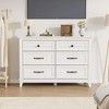 6 Dresser Cabinet, 47" Wide Drawer Dresser with Storage Freestanding, Wooden Closet Dresser Storage Chest for Bedroom Living Room - 2 of 4