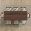 79" Farmhouse Large Rectangle Brown Dining Table for 6-8 People with V-Shaped Legs for Dining Room and Living Room - 4 of 4
