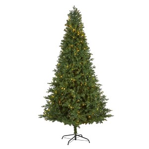 Nearly Natural 8' Vermont Fir Prelit LED Artificial Christmas Tree - 1 of 1