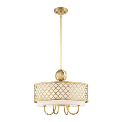 Livex Lighting Arabesque 4 - Light Chandelier in  Soft Gold