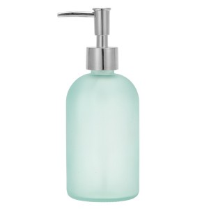 Unique Bargains Reusable Cylinder Frosted Soap Dispenser 1 Pc - 1 of 4