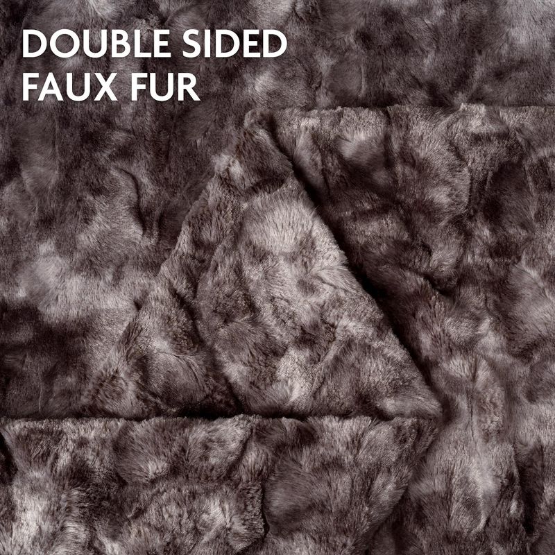 Chanasya Double Sided Oversized Faux Fur Throw Blanket, 3 of 7