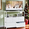FURNIinspire Utility Storage Cabinets 5 Drawer Multi-Functional Tall Dresser Ideal for Organization in Kids Rooms and Beyond, White, 39.3"*11.8"*31.8" - 4 of 4
