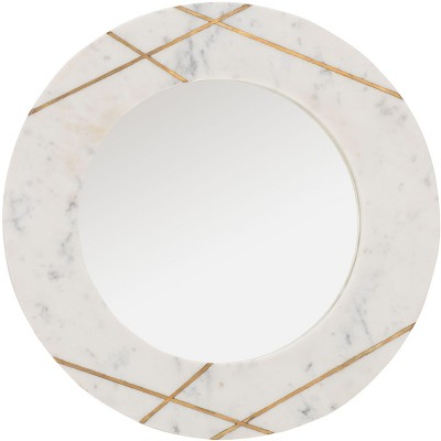 Hale Mirror - White Marble - Safavieh