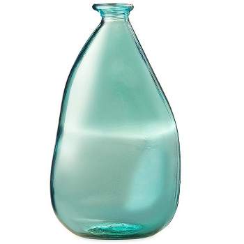 VivaTerra Oblong Recycled Glass Balloon Vase, 14"