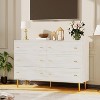 6 Drawers Cabinets, 47.2" Wide Wood Chest of Drawers with Bar Handles, Storage Dressers Organizer - 2 of 4