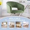 HOMEFUN Green Velvet Morden Cute Upholstered Task Chair - 2 of 4